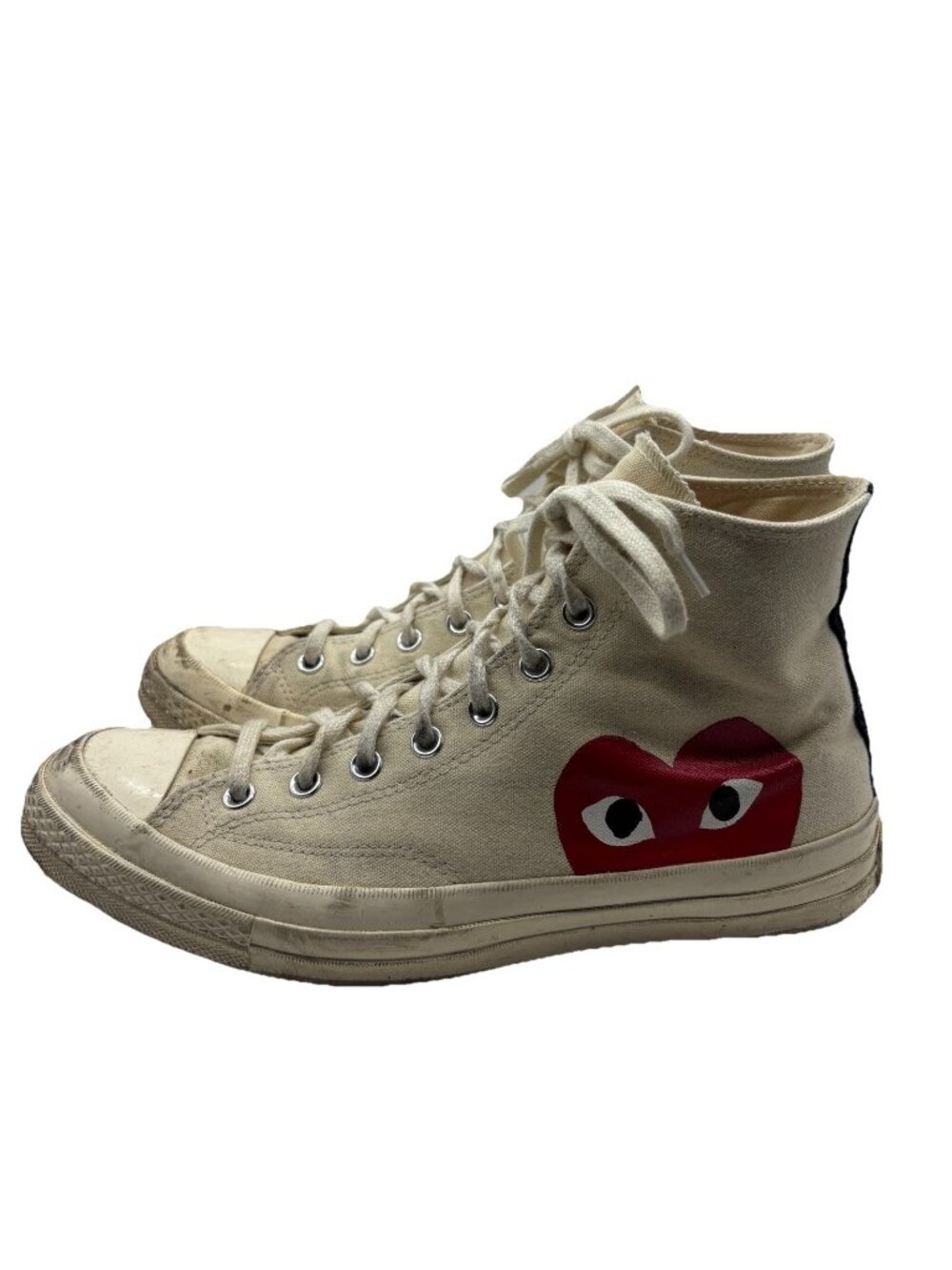 CONVERSE X COMME DES GARCONS CHUCK TAYLOR 70 CDG HI PLAY MILK OFF WHITE Sz 11